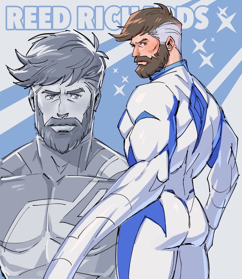 reed richards (marvel and 2 more) drawn by kalamari