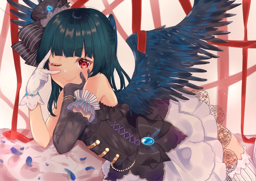 tsushima yoshiko (love live! and 1 more) drawn by kobato_(youyoshi0422)