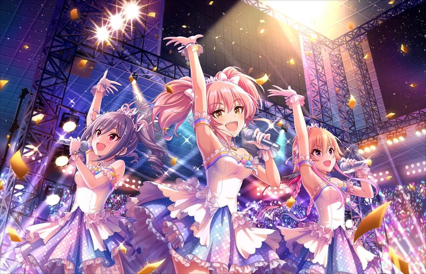 jougasaki mika, kanzaki ranko, and ninomiya asuka (idolmaster and 2 more)