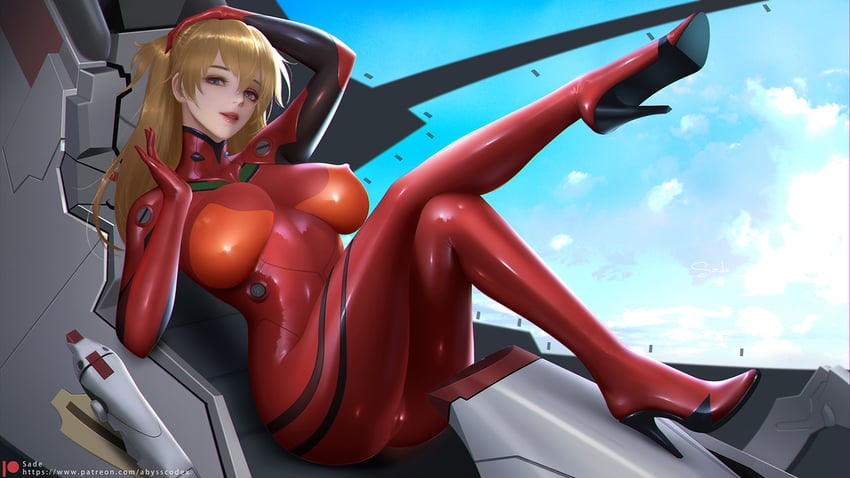 souryuu asuka langley (neon genesis evangelion) drawn by sade_abyss