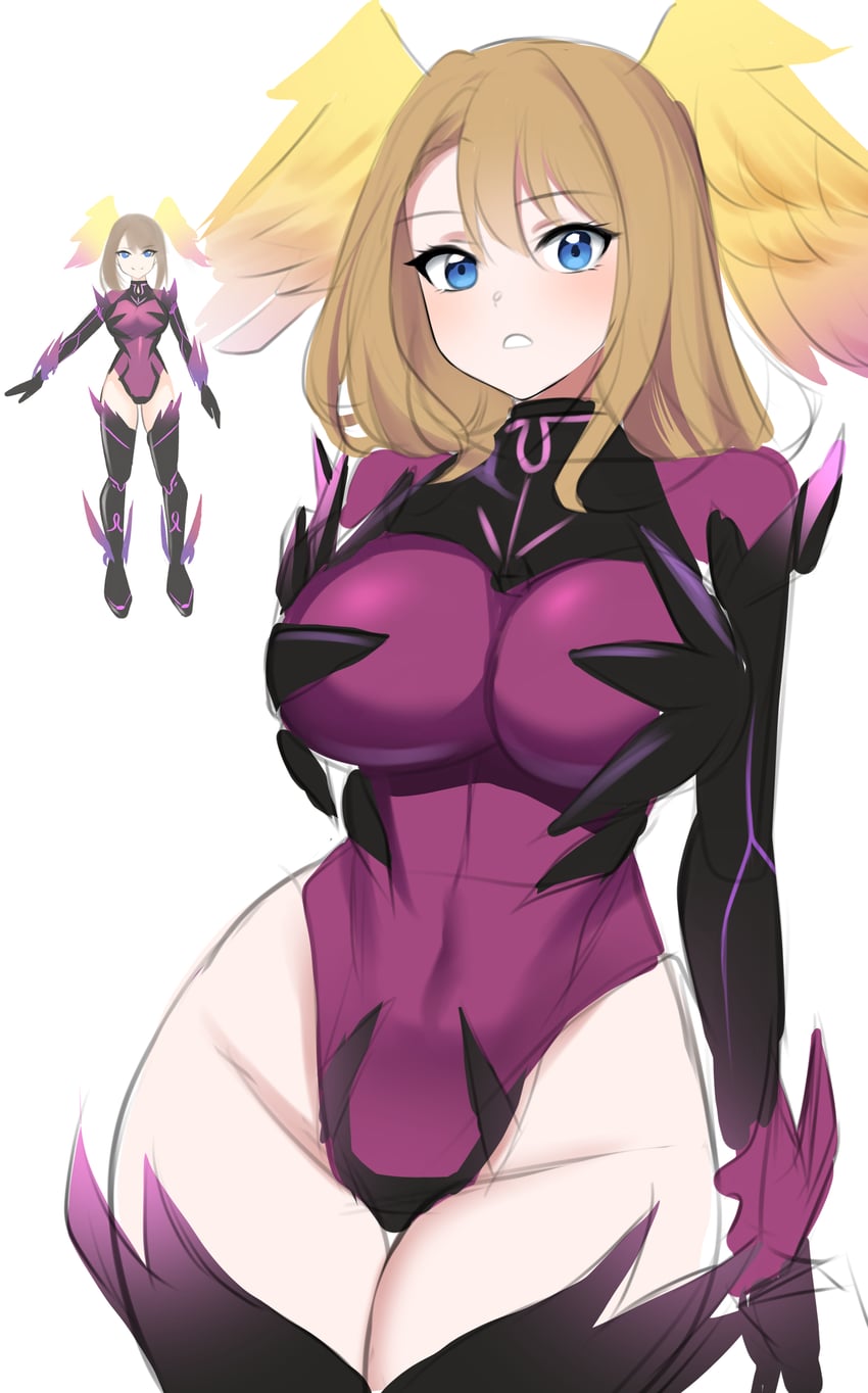 eunie and ouroboros (xenoblade chronicles and 1 more) drawn by namu_(112namu)