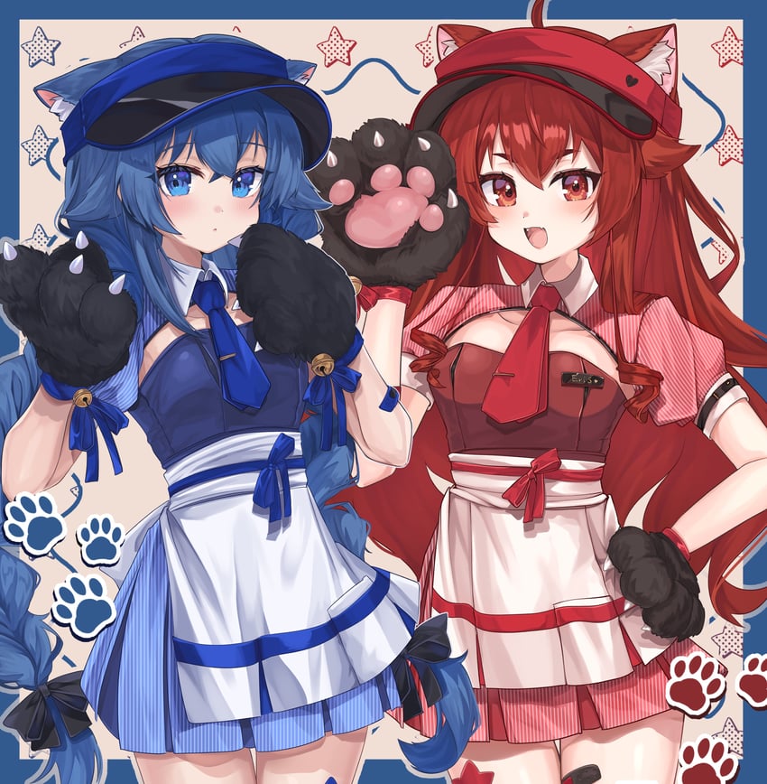 roxy migurdia and eris greyrat (mushoku tensei) drawn by baba_kirika
