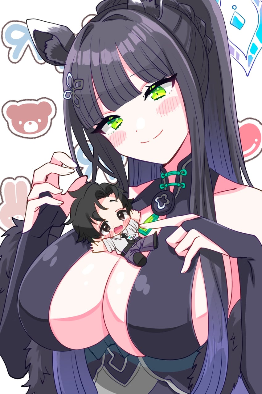 sensei and shun (blue archive and 1 more) drawn by sukoyaka_(100hituzi)