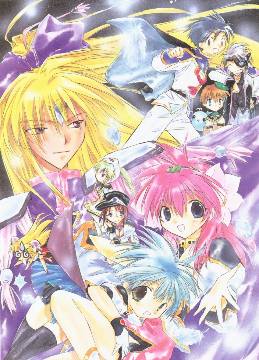 milfeulle sakuraba, mint blancmanche, ranpha franboise, forte stollen, vanilla h, and 5 more (galaxy angel) drawn by kanan