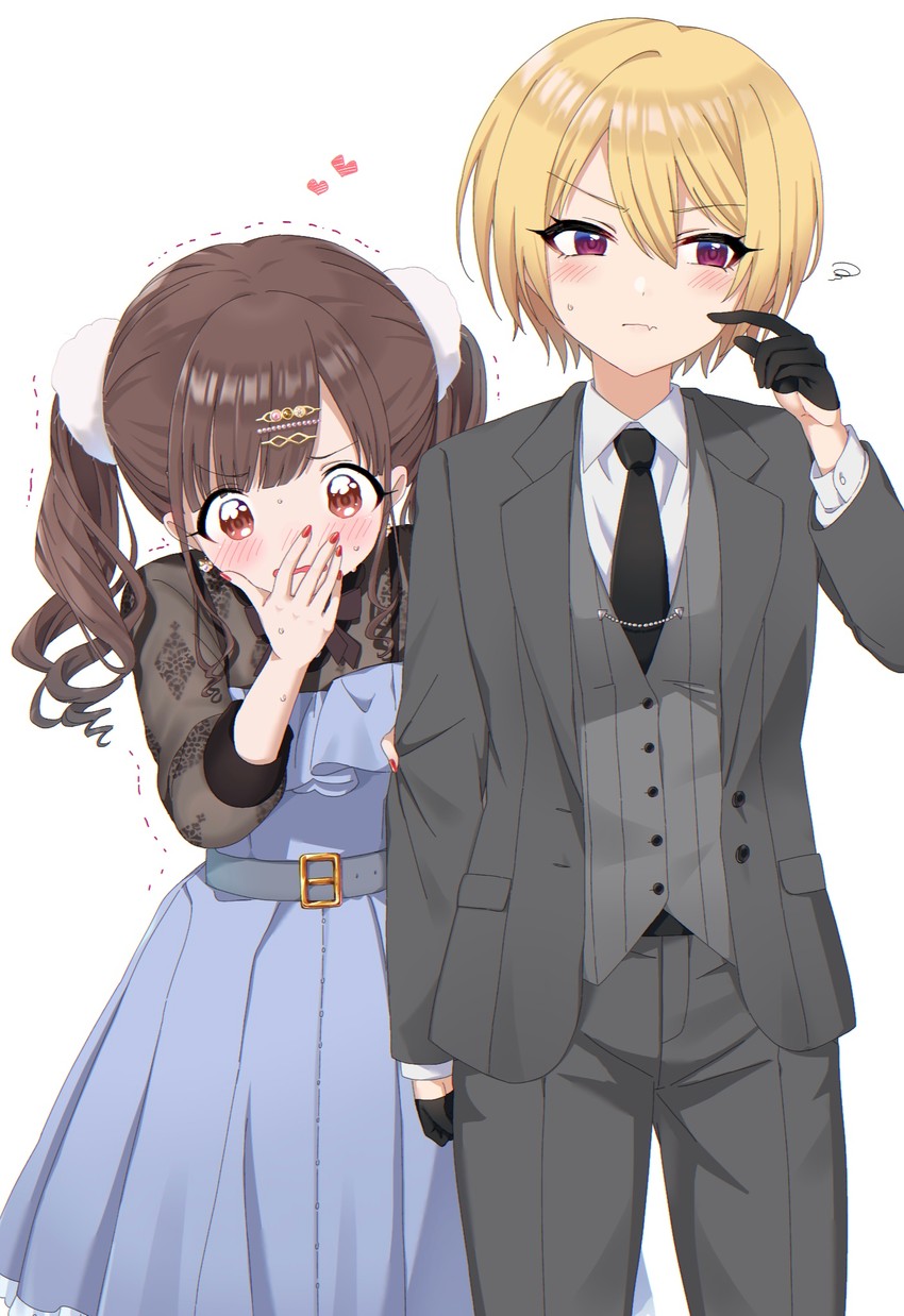 sonoda chiyoko and saijo juri (idolmaster and 1 more) drawn by yukiman_(yukina24arle)