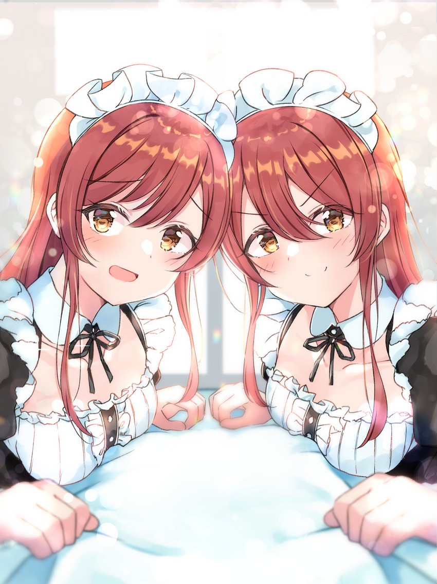 osaki amana and osaki tenka (idolmaster and 1 more) drawn by shiitake_taishi
