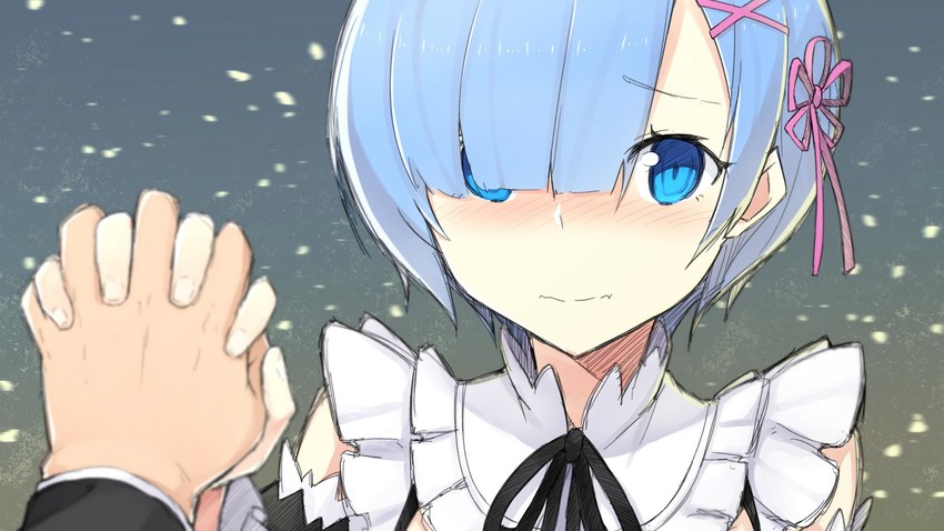 rem and natsuki subaru (re:zero kara hajimeru isekai seikatsu) drawn by mzrz