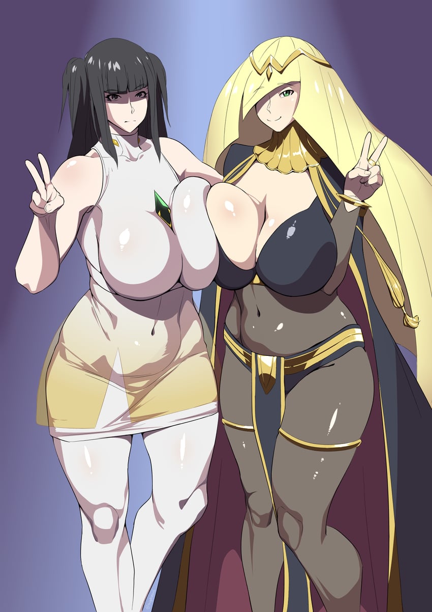lusamine and tharja (pokemon and 3 more) drawn by suphesol