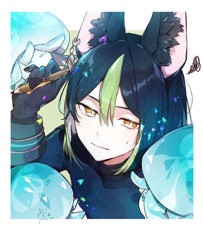 tighnari and fungi (genshin impact) drawn by aiwo_o_lite
