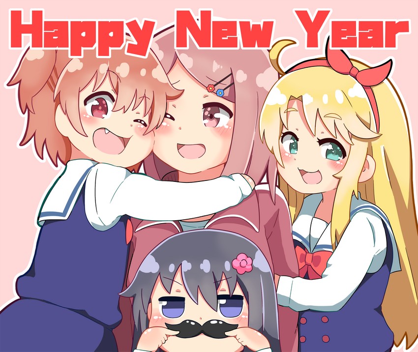 himesaka noa, shirosaki hana, hoshino miyako, and hoshino hinata (watashi ni tenshi ga maiorita!) drawn by mitsukiro