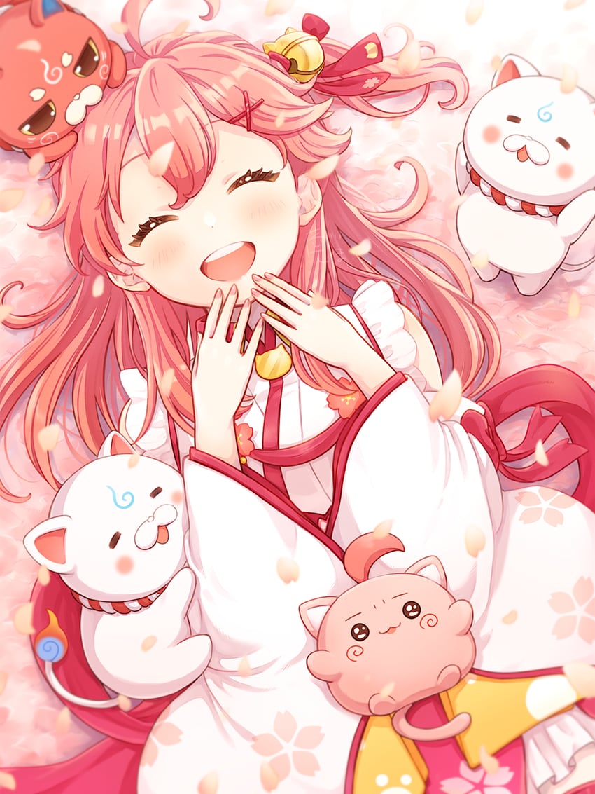 sakura miko, 35p, kintoki, and maguchi (hololive) drawn by ashikawa_shiho