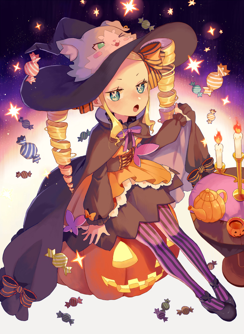 beatrice and puck (re:zero kara hajimeru isekai seikatsu and 1 more) drawn by parupin