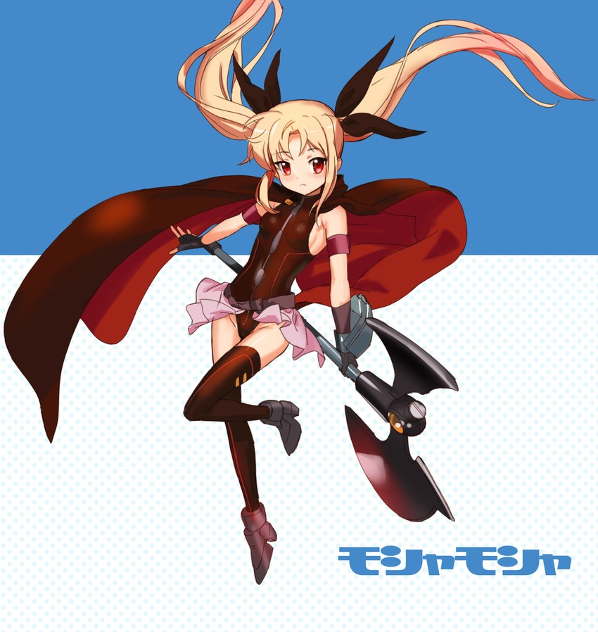 fate testarossa and bardiche (lyrical nanoha and 3 more) drawn by makacoon