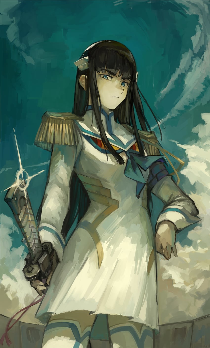 kiryuuin satsuki and junketsu (kill la kill) drawn by kornod