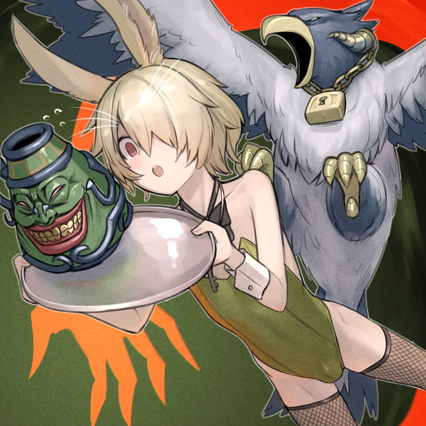 pot of greed and droll&lock bird (yu-gi-oh!) drawn by miyako_(naotsugu)
