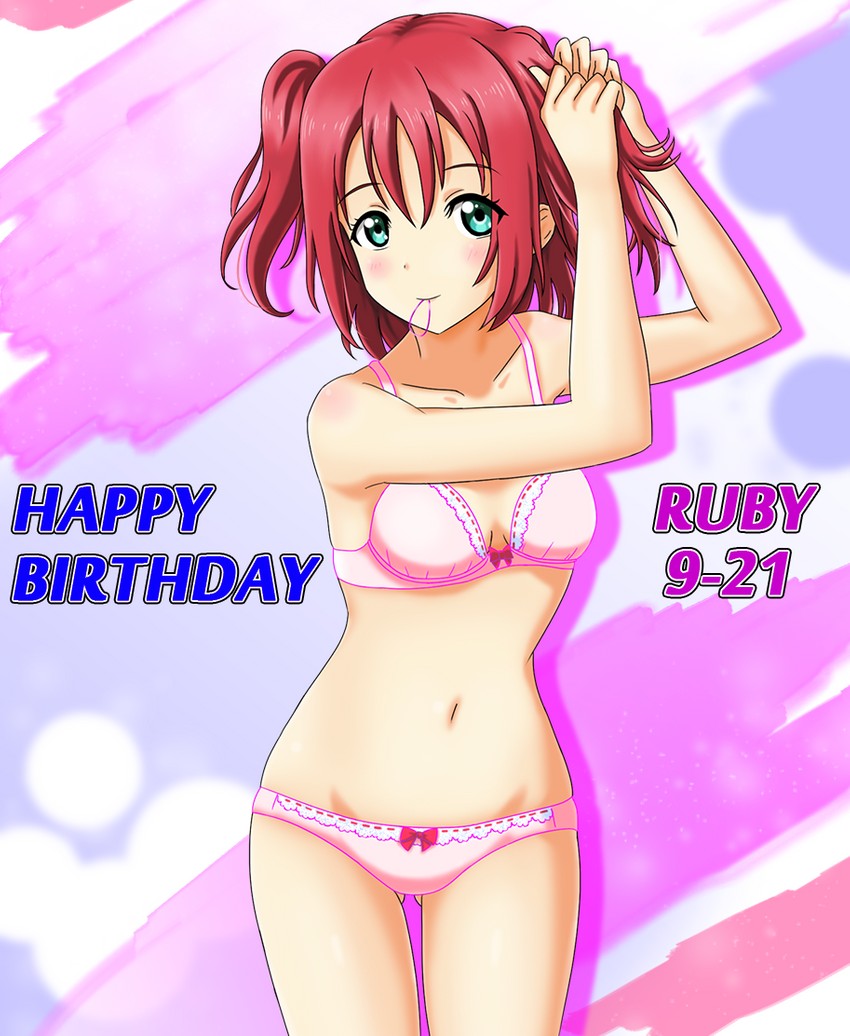 kurosawa ruby (love live! and 1 more) drawn by arjend