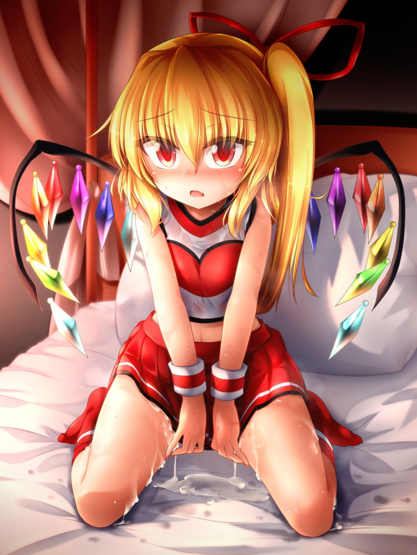 flandre scarlet (touhou) drawn by marukyuu_ameya