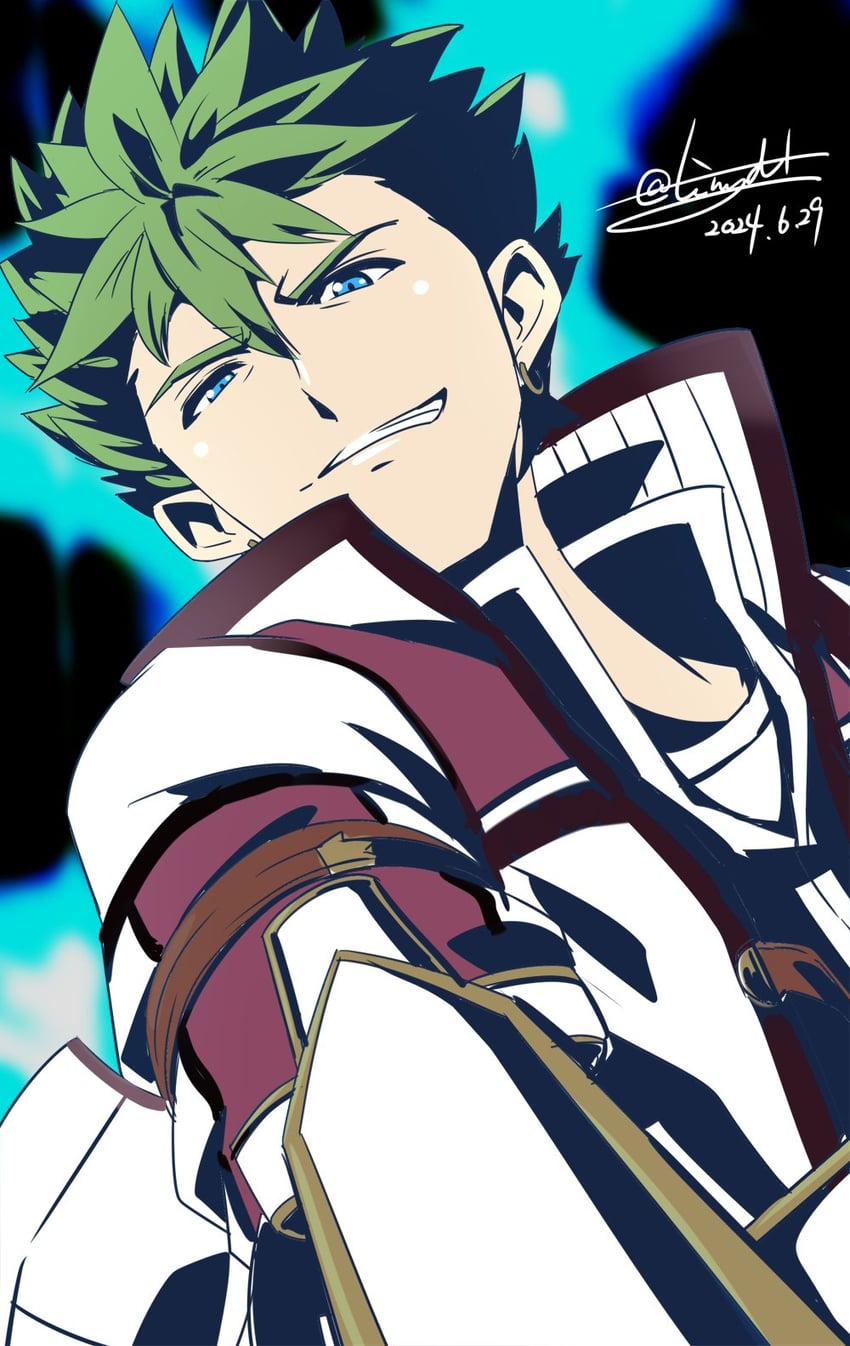 kevin graham (eiyuu densetsu and 2 more) drawn by tinybiard