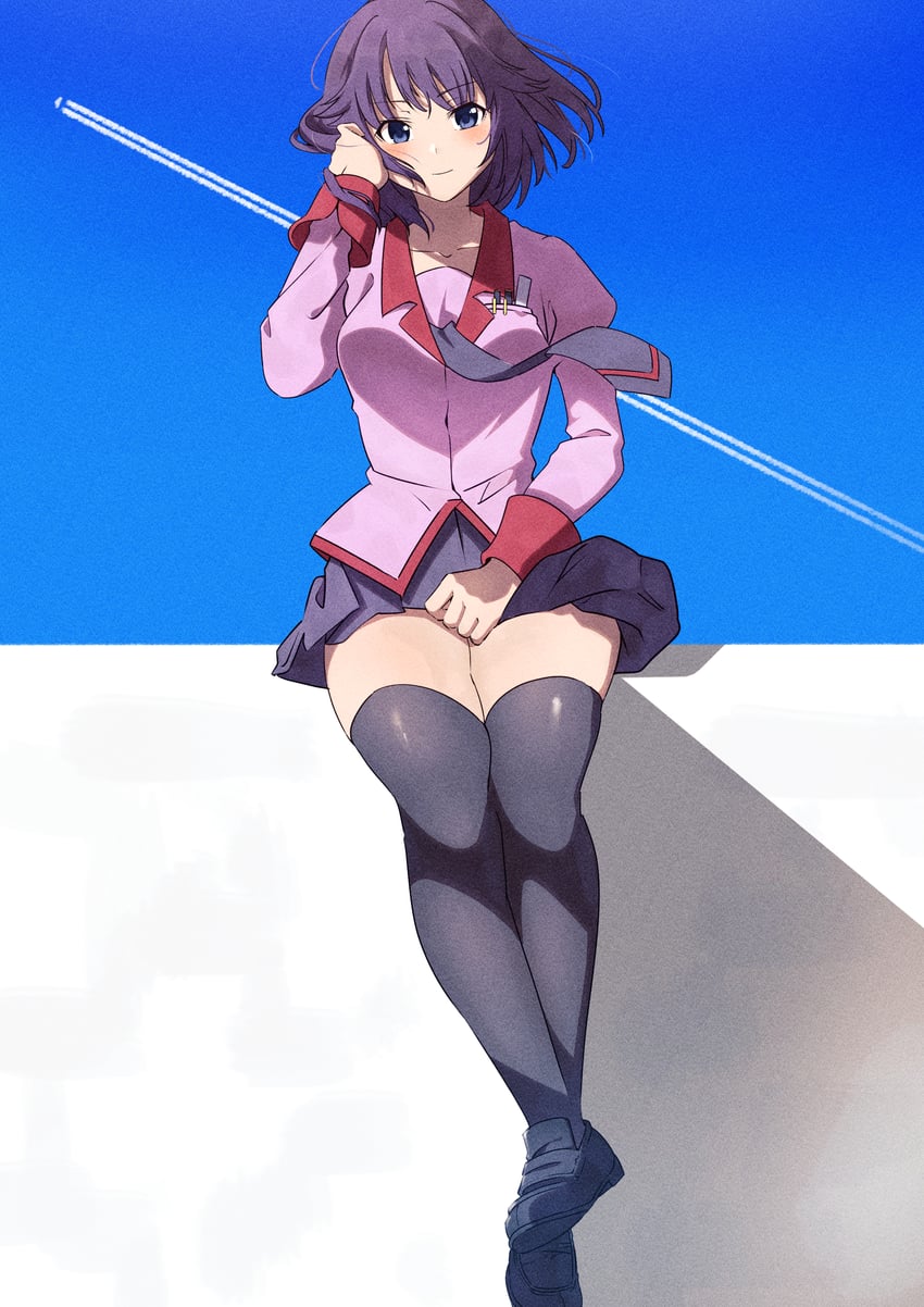 senjougahara hitagi (monogatari) drawn by cruzango0510