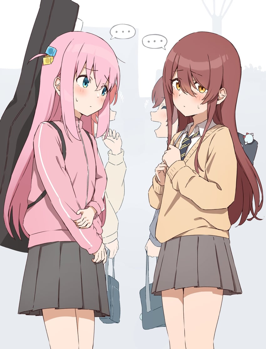 gotoh hitori, kita ikuyo, osaki amana, and osaki tenka (idolmaster and 2 more) drawn by wanimaru