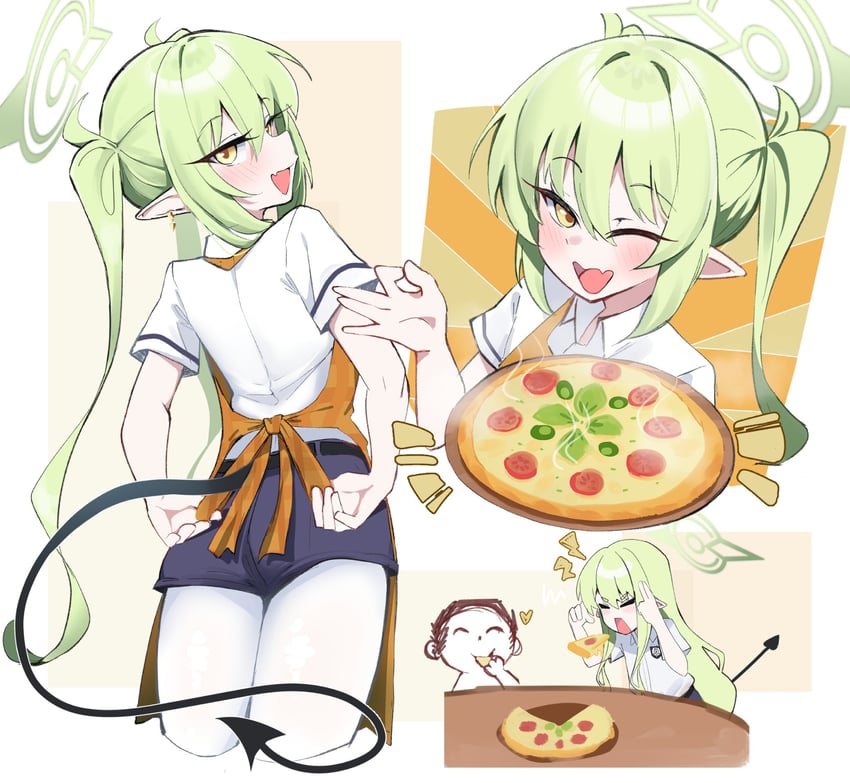 sensei, doodle sensei, hikari, and nozomi (blue archive) drawn by gen_(unzzenasd)