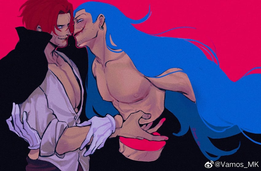 shanks and buggy the clown (one piece) drawn by vamos_mk