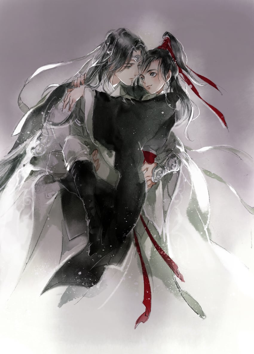 wei wuxian and lan wangji (modao zushi) drawn by kcllzas163