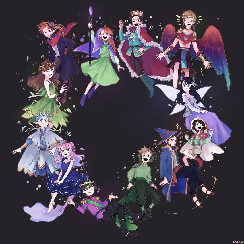 geminitay, pearlescentmoon, solidaritygaming, smajor1995, smallishbeans, and 8 more (minecraft youtube and 1 more) drawn by kisekiii_25