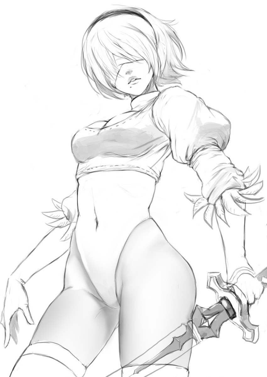2b (nier and 1 more) drawn by nevoangelo_arm