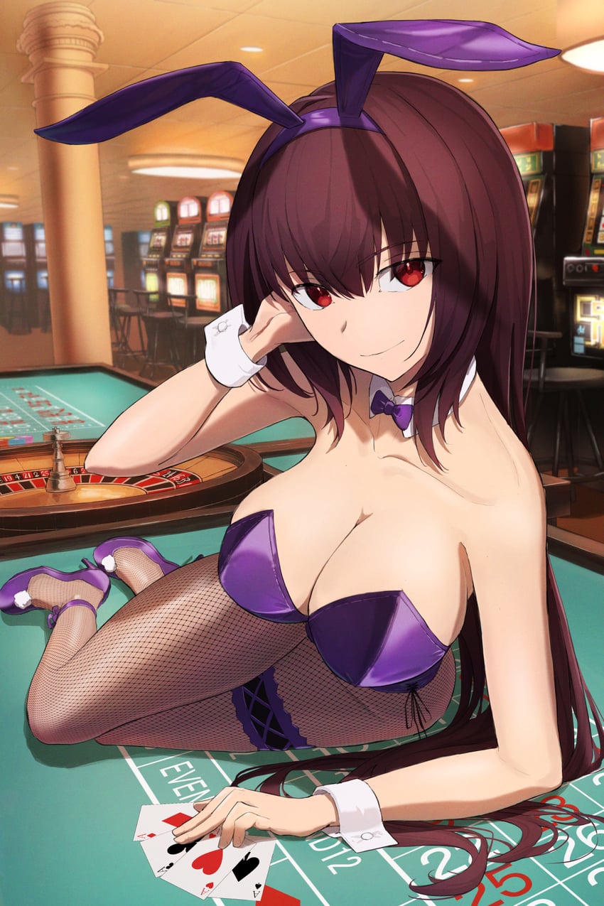 scathach (fate and 1 more) drawn by kamo_ashi