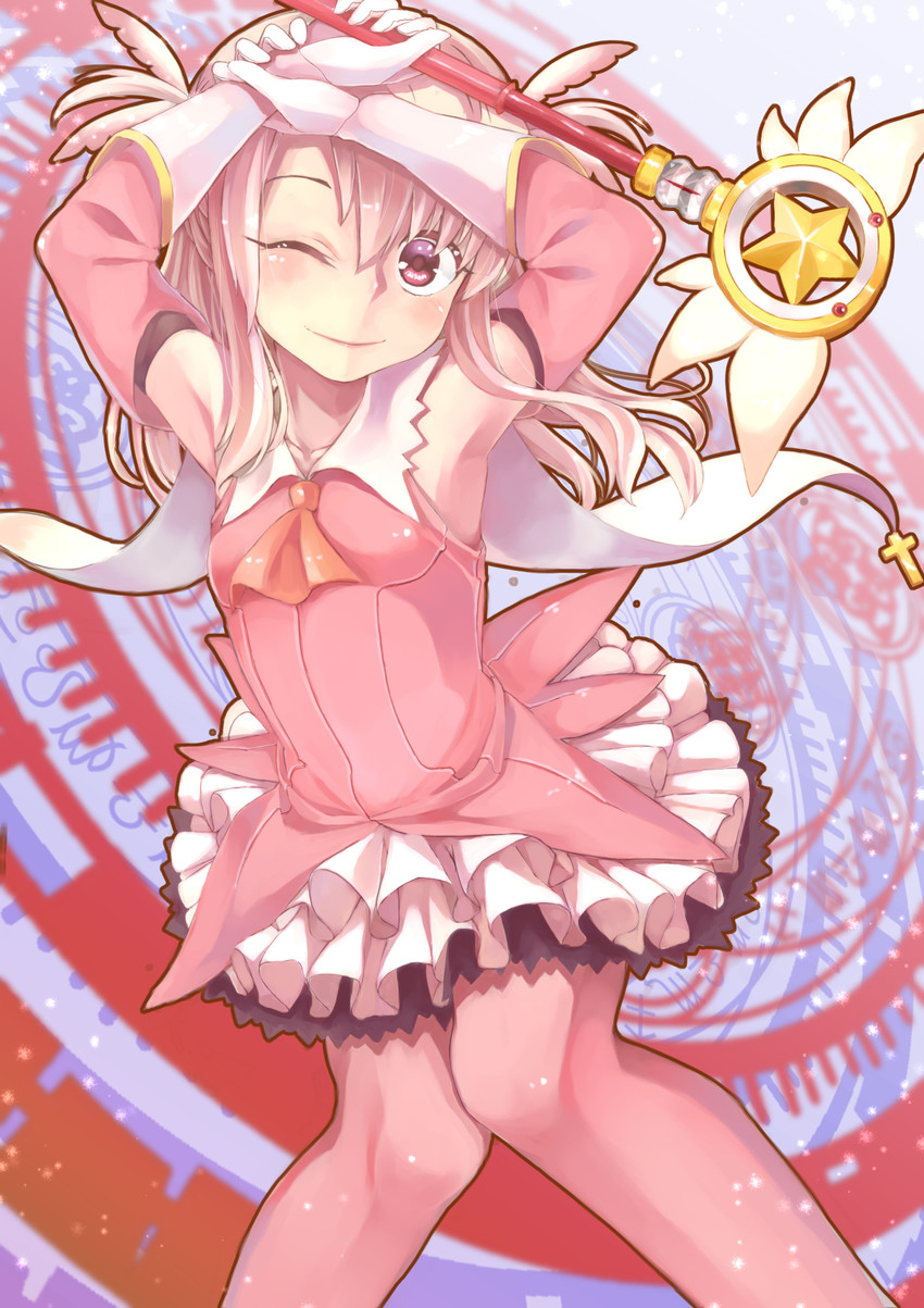 illyasviel von einzbern, prisma illya, and magical ruby (fate and 1 more) drawn by ecou