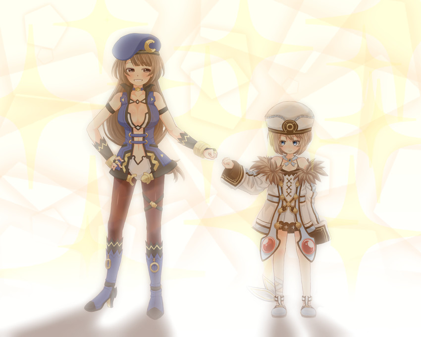 blanc and c-sha (neptune and 1 more) drawn by pontako_(endless-summer-vac-book)