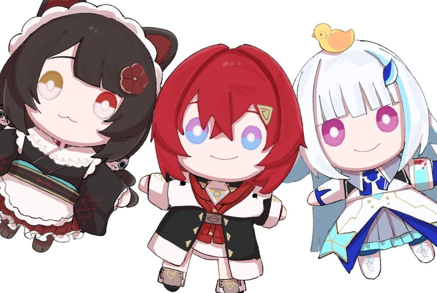 lize helesta, ange katrina, inui toko, and sebastian piyodore (nijisanji) drawn by 3znk