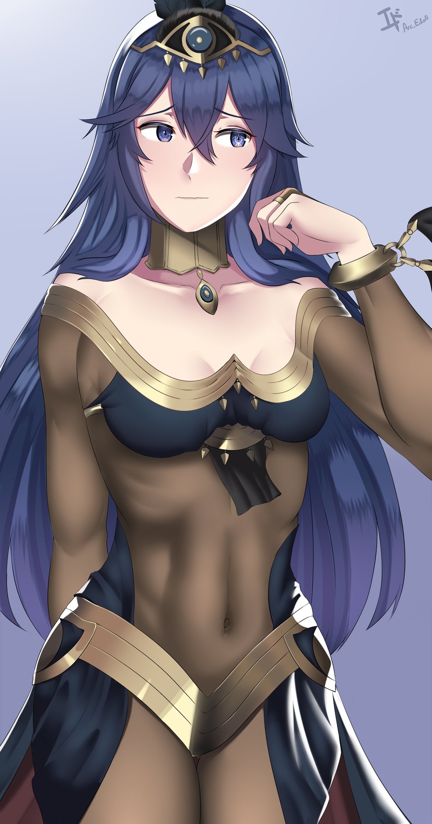 lucina and tharja (fire emblem and 2 more) drawn by arcedo