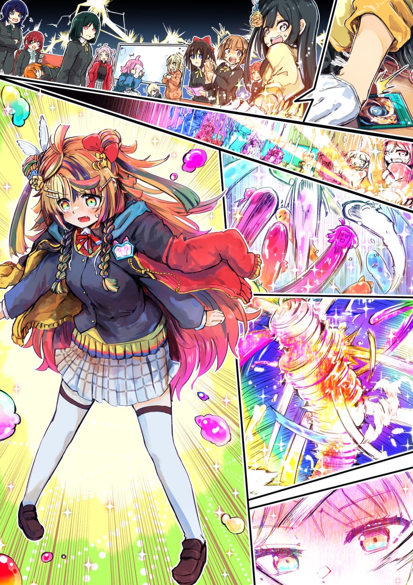 yuki setsuna, uehara ayumu, osaka shizuku, tennoji rina, nakasu kasumi, and 7 more (love live! and 2 more) drawn by icarus_(2010741)