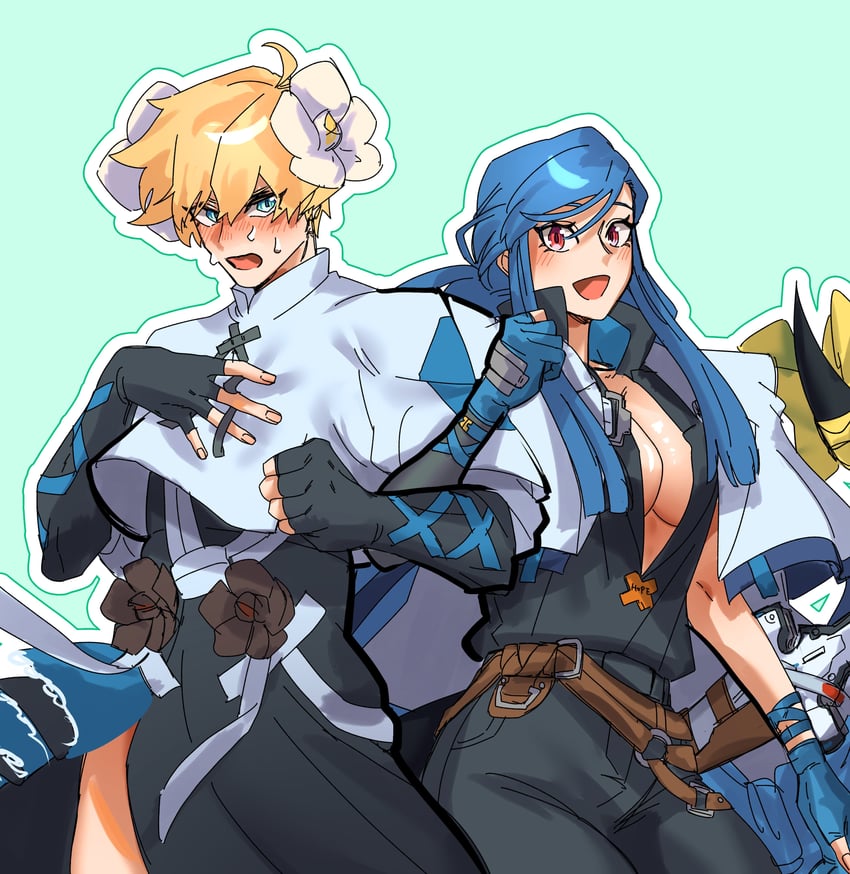 dizzy, ky kiske, and queen dizzy (guilty gear and 1 more) drawn by nekoha0901