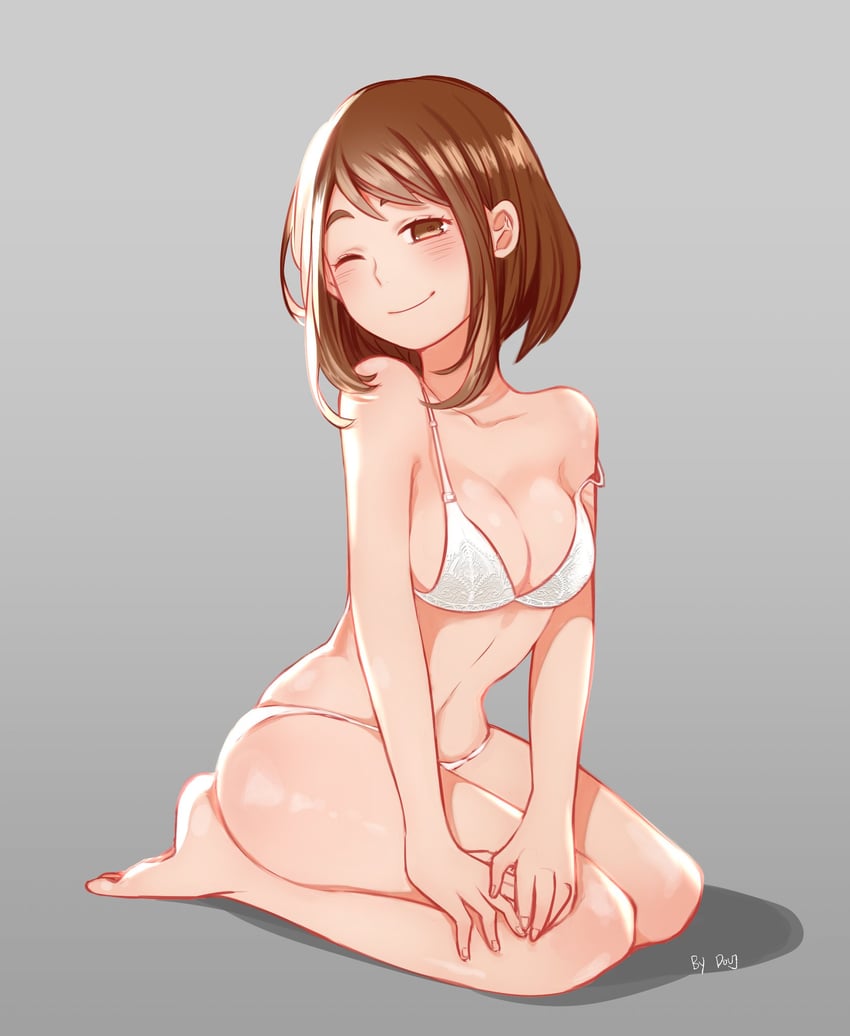 uraraka ochaco (boku no hero academia) drawn by doruje