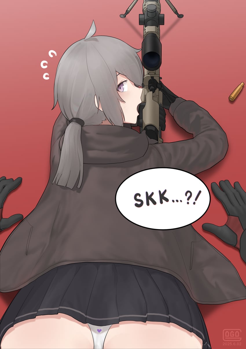 commander and m200 (girls' frontline) drawn by gogo_(gogo_23)