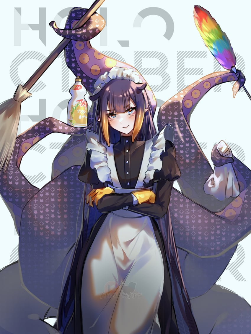 ninomae ina'nis (hololive and 1 more) drawn by amattoart