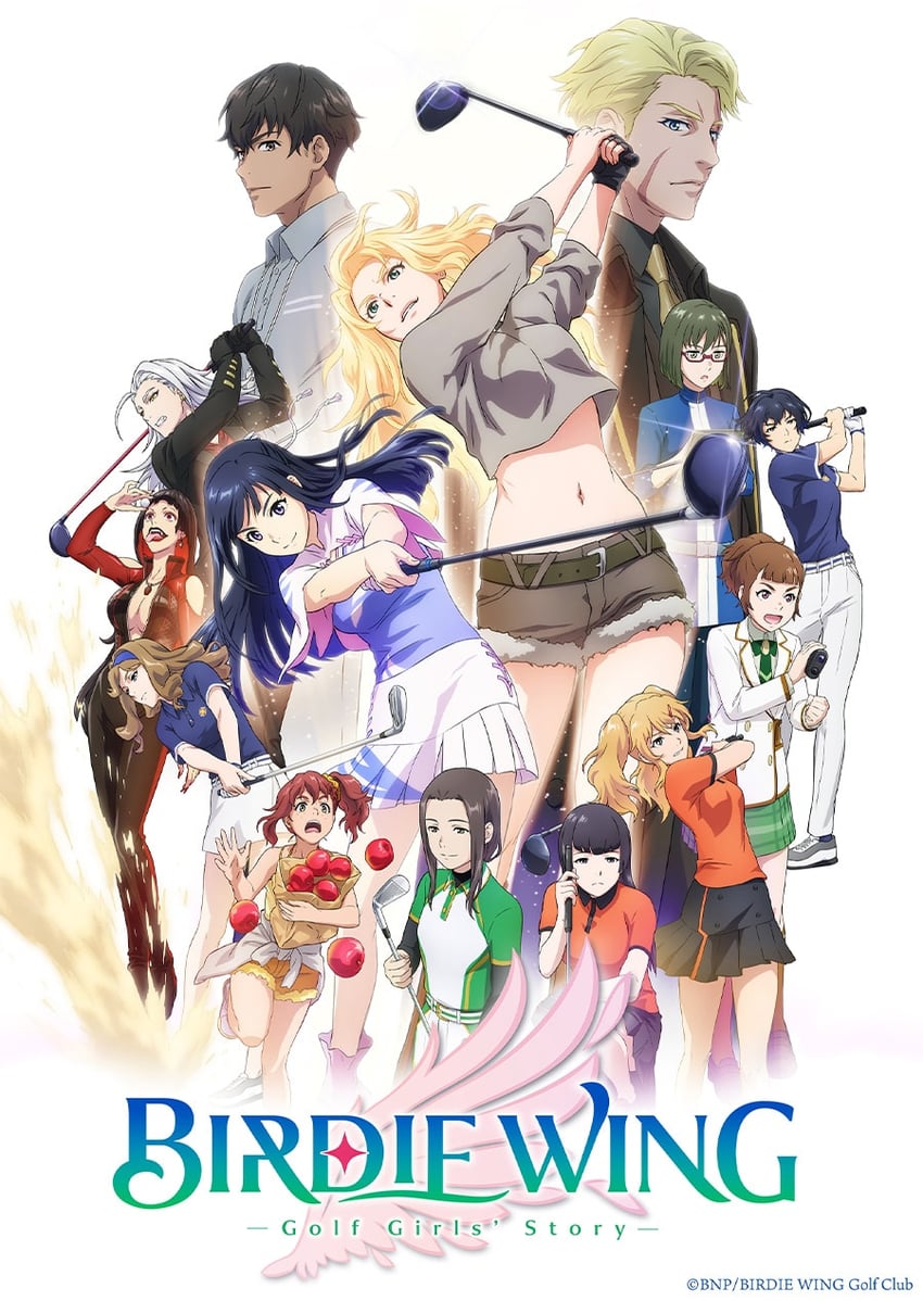 eve, amawashi aoi, shinjou amane, saotome ichina, vipere, and 10 more (birdie wing: golf girls' story) drawn by ajiki_kei
