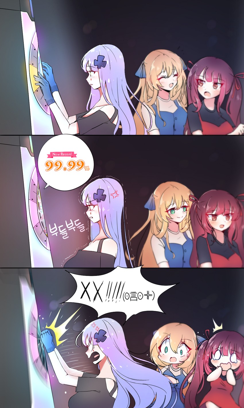 hk416, wa2000, and springfield (girls' frontline and 1 more) drawn by yukki_bunny