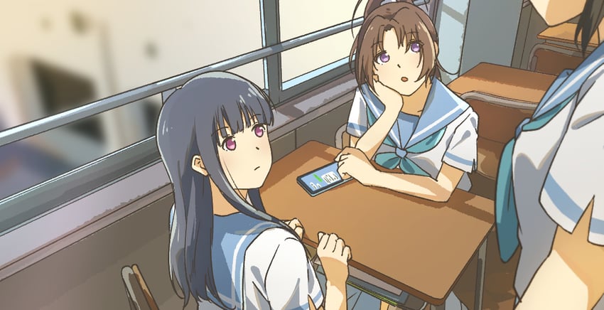 yoroizuka mizore, kasaki nozomi, and nakagawa natsuki (hibike! euphonium) drawn by fuyuhino