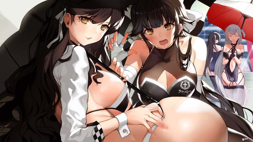 atago, takao, shoukaku, and zuikaku (azur lane) drawn by nike_(nike1060)