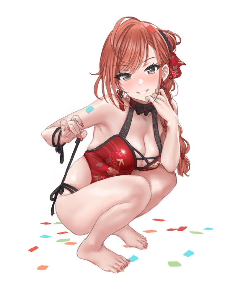 arisugawa natsuha (idolmaster and 1 more) drawn by hamedoragon