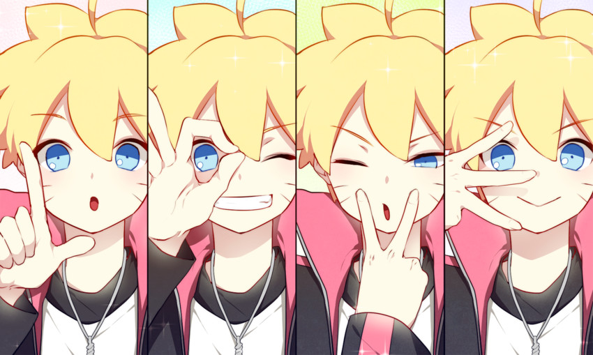 uzumaki boruto (naruto and 1 more) drawn by nipye