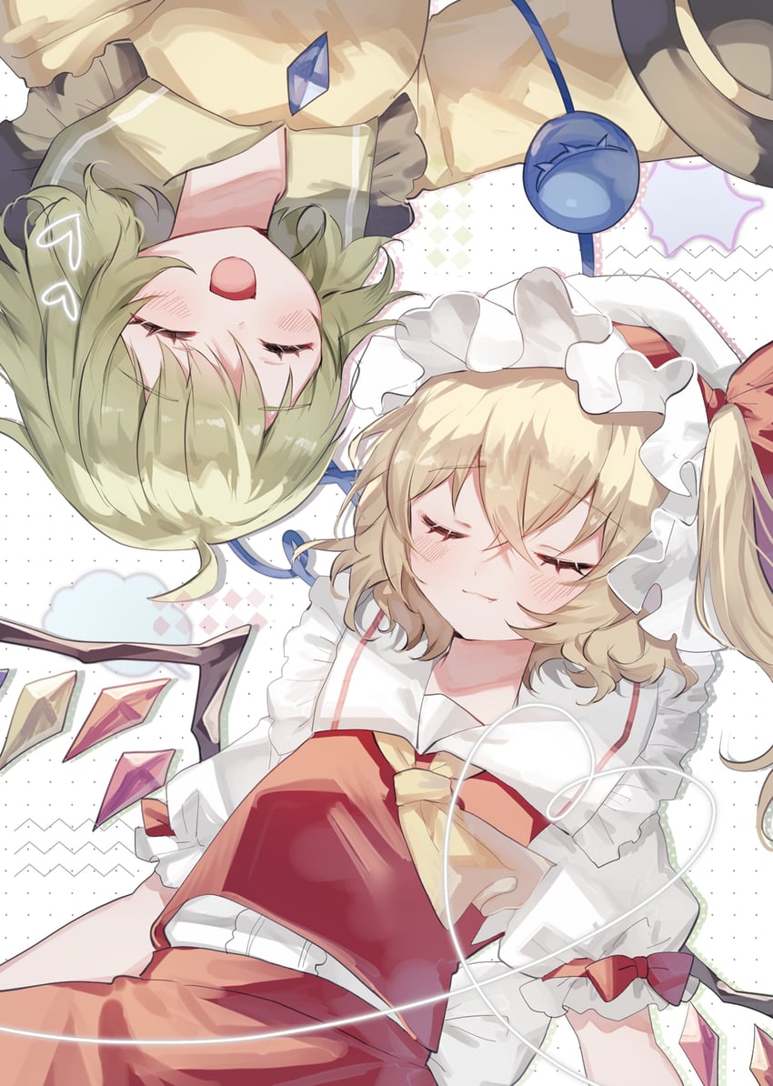 flandre scarlet and komeiji koishi (touhou) drawn by sorani_(kaeru0768)