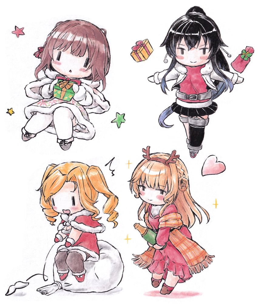 ranger, honolulu, ukuru, and yahagi (kantai collection) drawn by poipoi_purin