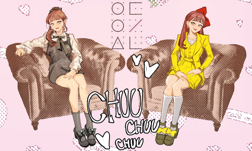 chuu (real life and 1 more) drawn by goddessgrayfruit