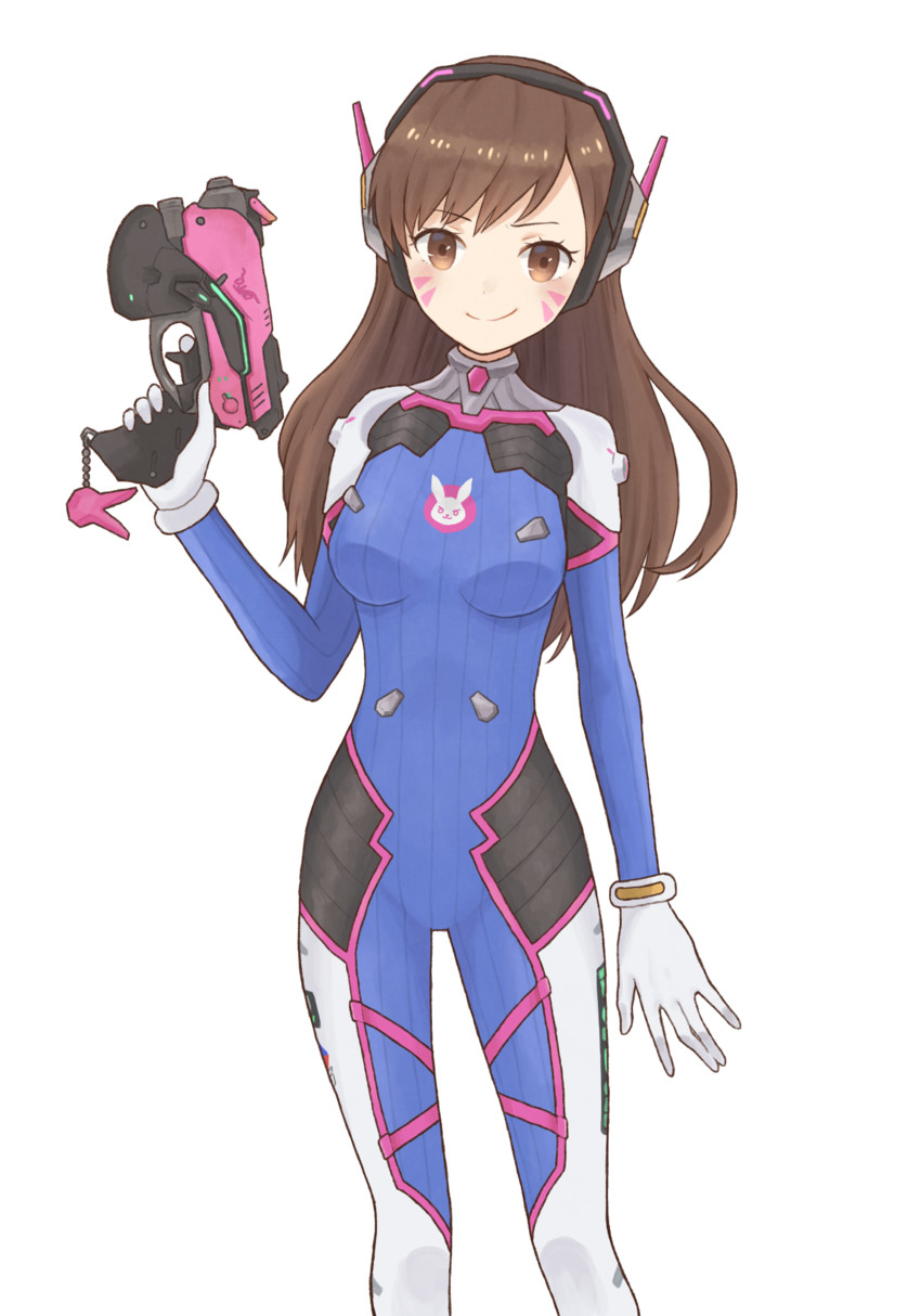 d.va (overwatch and 1 more) drawn by sushiya
