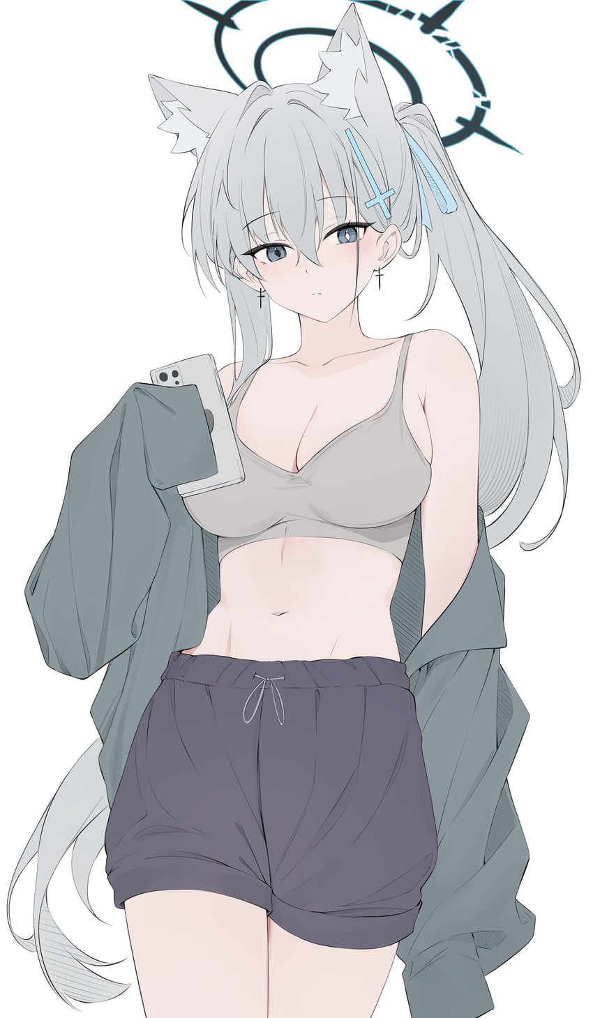shiroko and shiroko terror (blue archive) drawn by rable